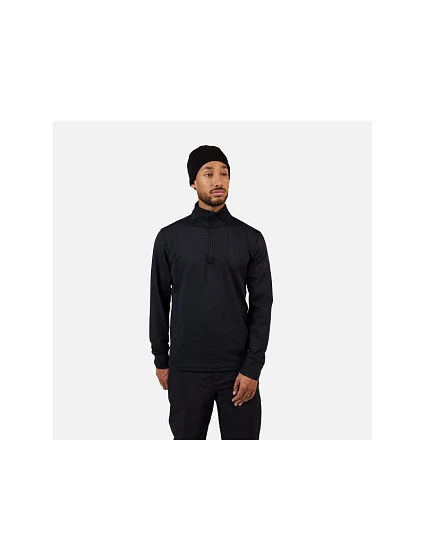 Pánska mikina ROSSIGNOL MID LAYER STRETCH HZ, čierna Pánska mikina ROSSIGNOL MID LAYER STRETCH HZ, čierna