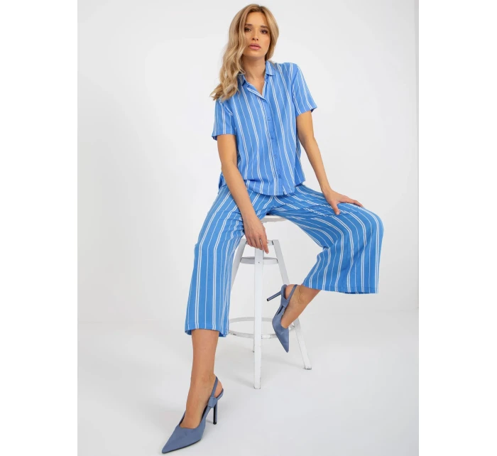 Blúzka D73771M11063A modrá