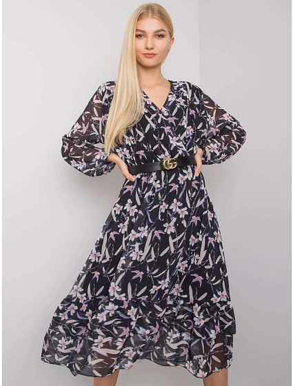 Šaty EM SK tmavě modrá model 16175301 - FPrice Šaty EM SK tmavě modrá model 16175301 - FPrice