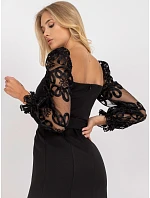 Sukienka LK SK model 22352886 czarny - FPrice Sukienka LK SK model 22352886 czarny - FPrice