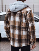 FashionStreet béžová pánska bunda s kapucňou TX4960 FashionStreet béžová pánska bunda s kapucňou TX4960