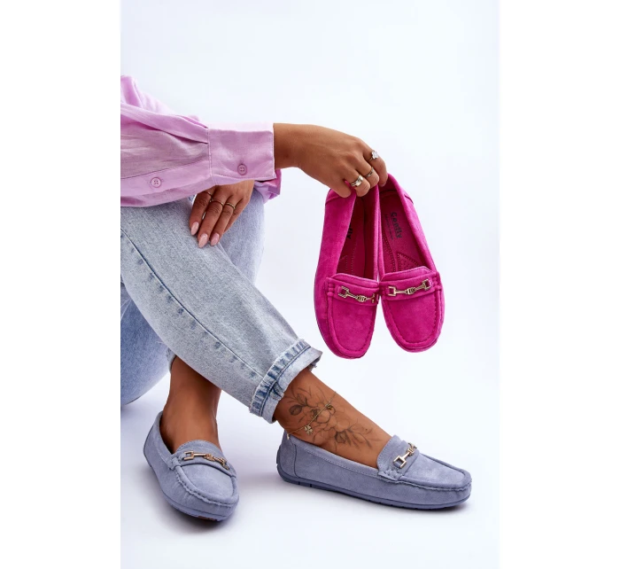 Damskie Klasyczne Zamszowe Mokasyny Niebieskie Corinell Damskie Klasyczne Zamszowe Mokasyny Niebieskie Corinell