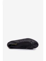 Skórzane Baleriny Damskie Maciejka P6800-01 Czarne