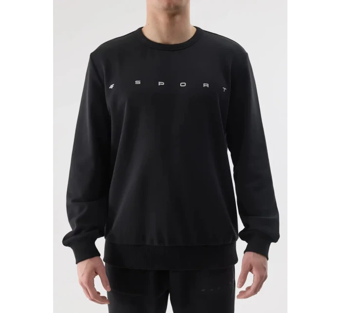 Pánska bavlnená mikina 4F - čierna Pánska bavlnená mikina 4F - čierna