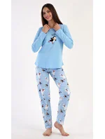 Dámske pyžamo dlhé Tučniak na ľade
