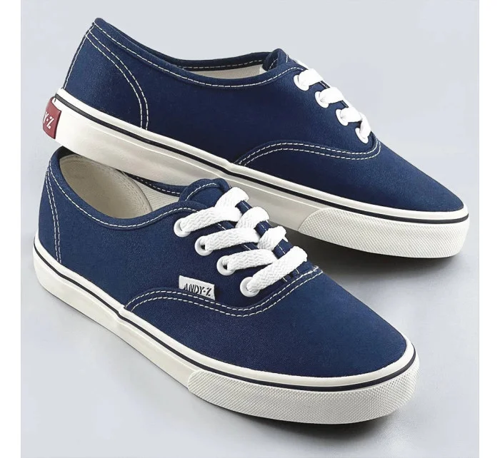 Tmavě modré šněrovací dámské tenisky model 17121561 - ANDY-Z