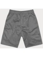 Šedé pánske kraťasy s kontrastnými vsadkami (8K925-5) Šedé pánske kraťasy s kontrastnými vsadkami (8K925-5)