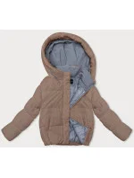 Tmavobéžová dámska športová bunda (3096)