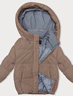 Dámska športová bunda tmavobéžová (3096)