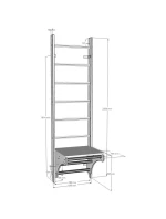 DREVENÝ REBRÍK S LAVIČKOU 112