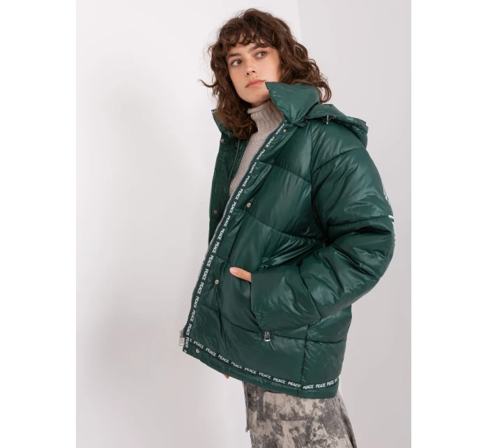 NM KR TR522 bunda.96P tmavo zelená