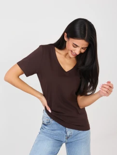 Tričko RV TS A1095.33 tmavohnedé