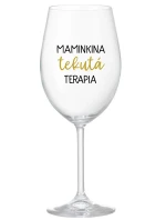 MAMINKINA TEKUTÁ TERAPIA - priehľadný pohár na víno 350 ml MAMINKINA TEKUTÁ TERAPIA - priehľadný pohár na víno 350 ml