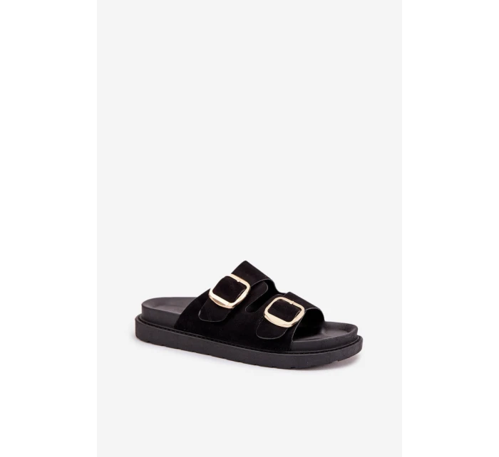 Dámske papuče 222-2 Black - Queen Vivi Dámske papuče 222-2 Black - Queen Vivi