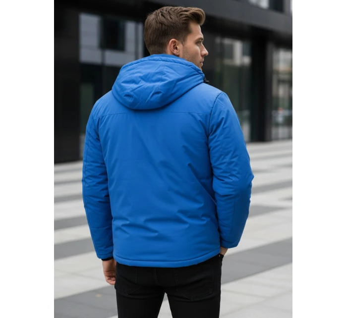 Pánská zimní bunda s kapucí modrá Dstreet model 21995633 - FashionStreet