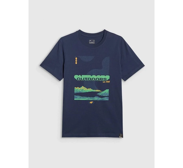 Pánske tričko s potlačou 4F 4FRAW25TTSHM3378-31S pánske