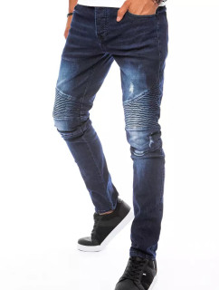 Modré pánske nohavice Dstreet UX3804