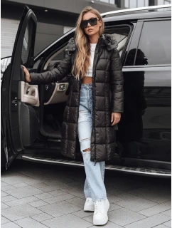 Dámská zimní prošívaná bunda s kapucí černá Dstreet model 21994767 - FashionStreet