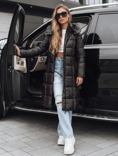 Dámská zimní prošívaná bunda s kapucí černá Dstreet model 21994767 - FashionStreet