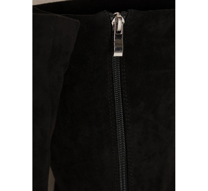 Dámské semišové kozačky černé Dstreet model 21995727 - FashionStreet