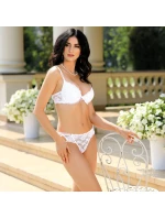 Dámska podprsenka Carmen white - PINK