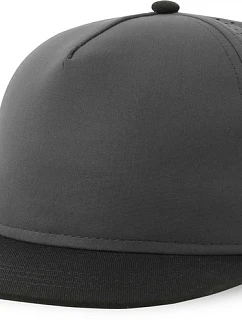 Atlantis Headwear Bank Five-S 5-panelová čiapka 33.0232 tmavošedá/čierna