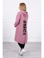 Tmavě růžová bunda s potiskem Tmavě růžová bunda s potiskem