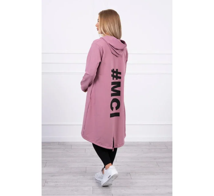 Tmavě růžová bunda s potiskem Tmavě růžová bunda s potiskem