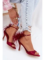 Sandály Na Podpatku S Bordové model 21757820 - Boto