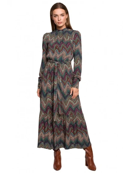 Maxi šaty s potiskem model 2 model 18003750 - STYLOVE