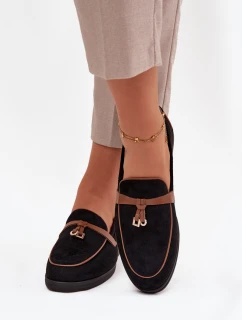 Dámske mokasíny Darwen z eko semišu - čierne