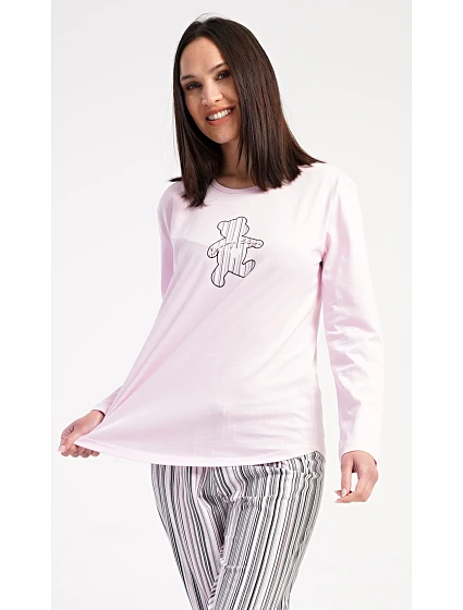 Dámské pyžamo dlouhé model 22406283 - Vienetta Dámské pyžamo dlouhé model 22406283 - Vienetta