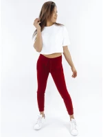 Dámske tepláky FITS červené UY0537 Dámske tepláky FITS červené UY0537