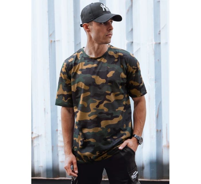 Pánské khaki maskáčové tričko Dstreet model 21978139 - FashionStreet