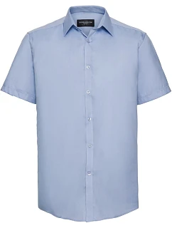 Košile s krátkým rukávem, vzor rybí kost 11. light blue model 22476048 - Russell Athletic