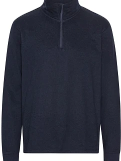 O Mikina z bio bavlny s 1/4 zipem navy model 22451958 - Neutral