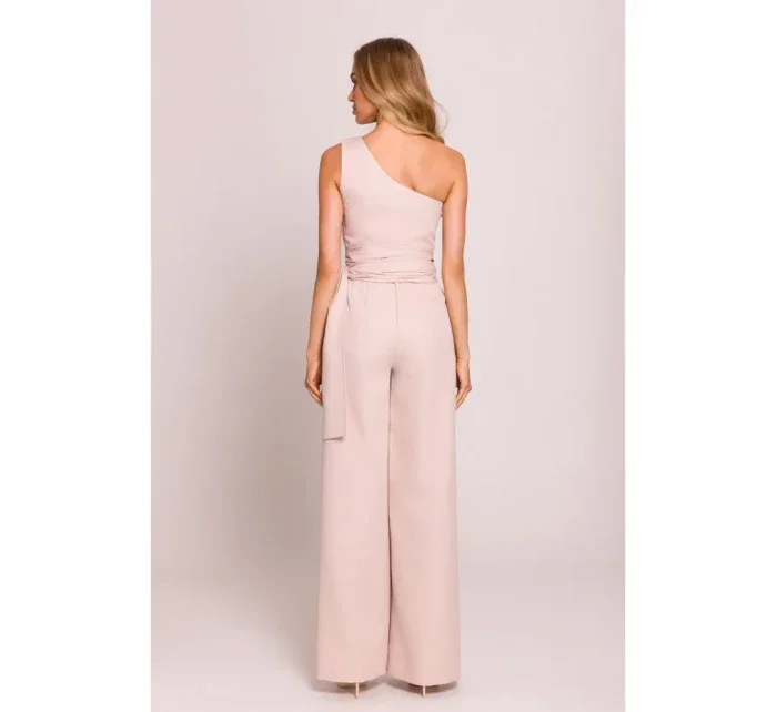 Kombinéza na jedno rameno se  světle béžová model 20970527 - Moe