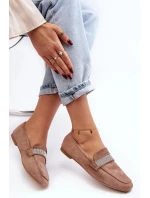 Dámske mokasíny YD6-52 khaki - Soon Her Shoes