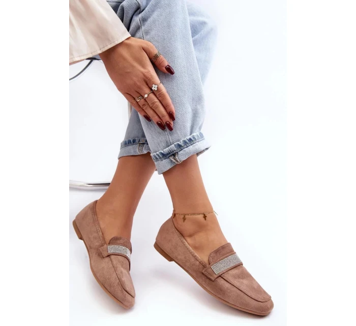 Dámske mokasíny YD6-52 khaki - Soon Her Shoes