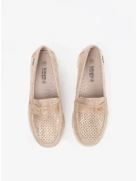 Dámske praktické hnedé mokasíny bez podpätku Dámske praktické hnedé mokasíny bez podpätku