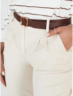 Dámske nohavice CHITRAS ecru chinos FashionStreet UY1884