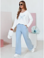 Dámské tepláky s širokými nohavicemi modrá Dstreet model 21988799 - FashionStreet