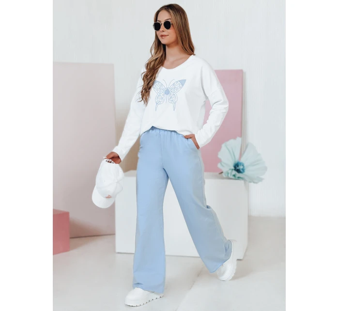 Dámské tepláky s širokými nohavicemi modrá Dstreet model 21988799 - FashionStreet