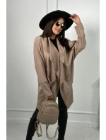 Kapska s vreckami tmavo béžová Kapska s vreckami tmavo béžová