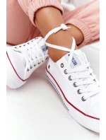 Damskie Trampki Big Star Gumowy Nosek Białe DD274336