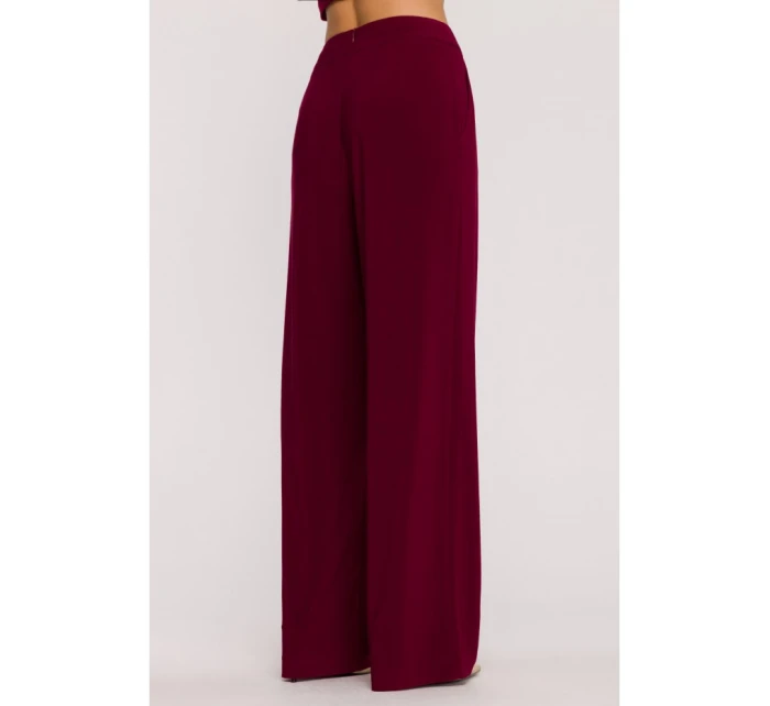 Souprava s topem a širokými kalhotami bordó model 21479337 - Moe