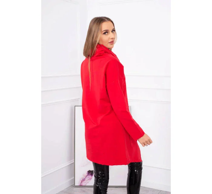Tunika nadmernej veľkosti 0017 červená - Kesi