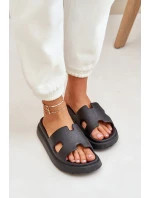 Piankowe Klapki Z Wycięciami Czarne Neladith Piankowe Klapki Z Wycięciami Czarne Neladith