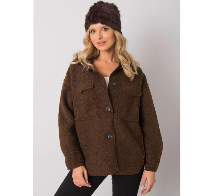 Dámská čepice AT CZ model 16738335 tmavě hnědá - FPrice Dámská čepice AT CZ model 16738335 tmavě hnědá - FPrice