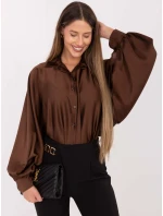 Koszula DHJ KS model 21768479 brązowy - FPrice Koszula DHJ KS model 21768479 brązowy - FPrice